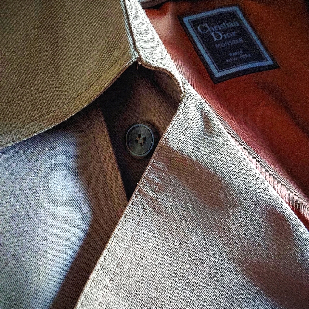 Vintage Christian Dior Monsieur trench coat